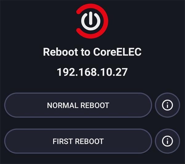 安装Reboot to CoreELEC APP 解决盒子重启不能进入CoreELEC问题